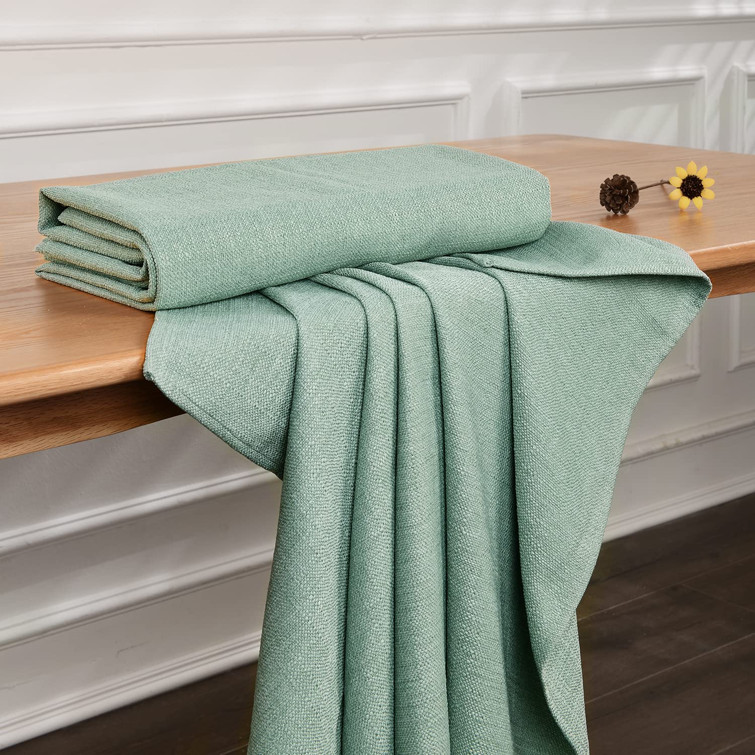 Amazon｜LUOLUO テーブルクロス 撥水 防水 おしゃれ table cloth 布 麻